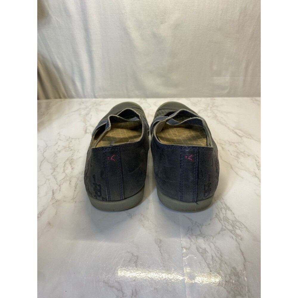 KEEN Lower East Side 1016645 Womens Size 9 Blue Leather Sandals Slip On Shoes - Picture 2 of 3